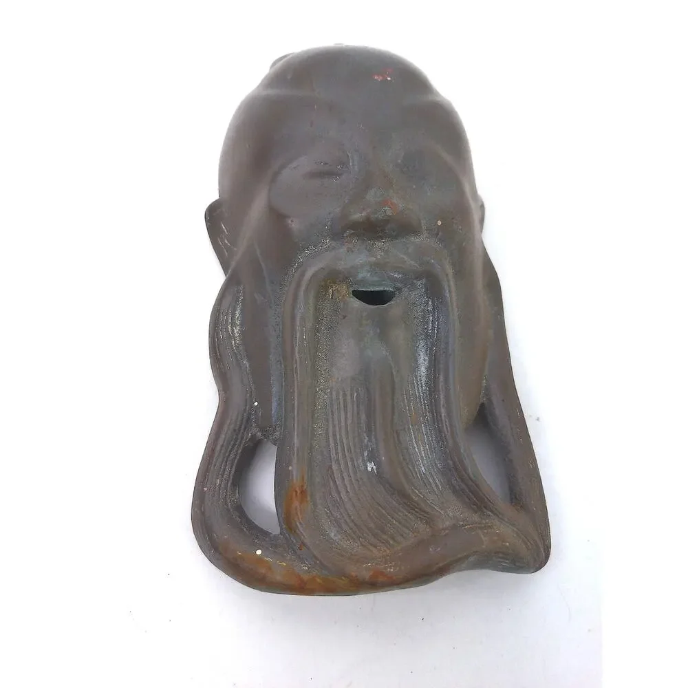 Vintage Gods Confucius Or Shou Lao Plaque Wall Decor